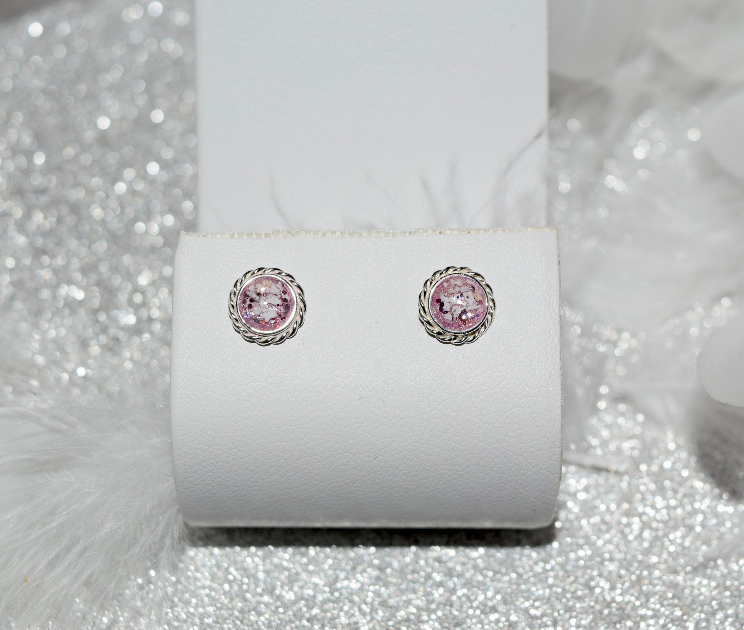 Cremation Ashes & Memorial Earrings Amulet of Ashes