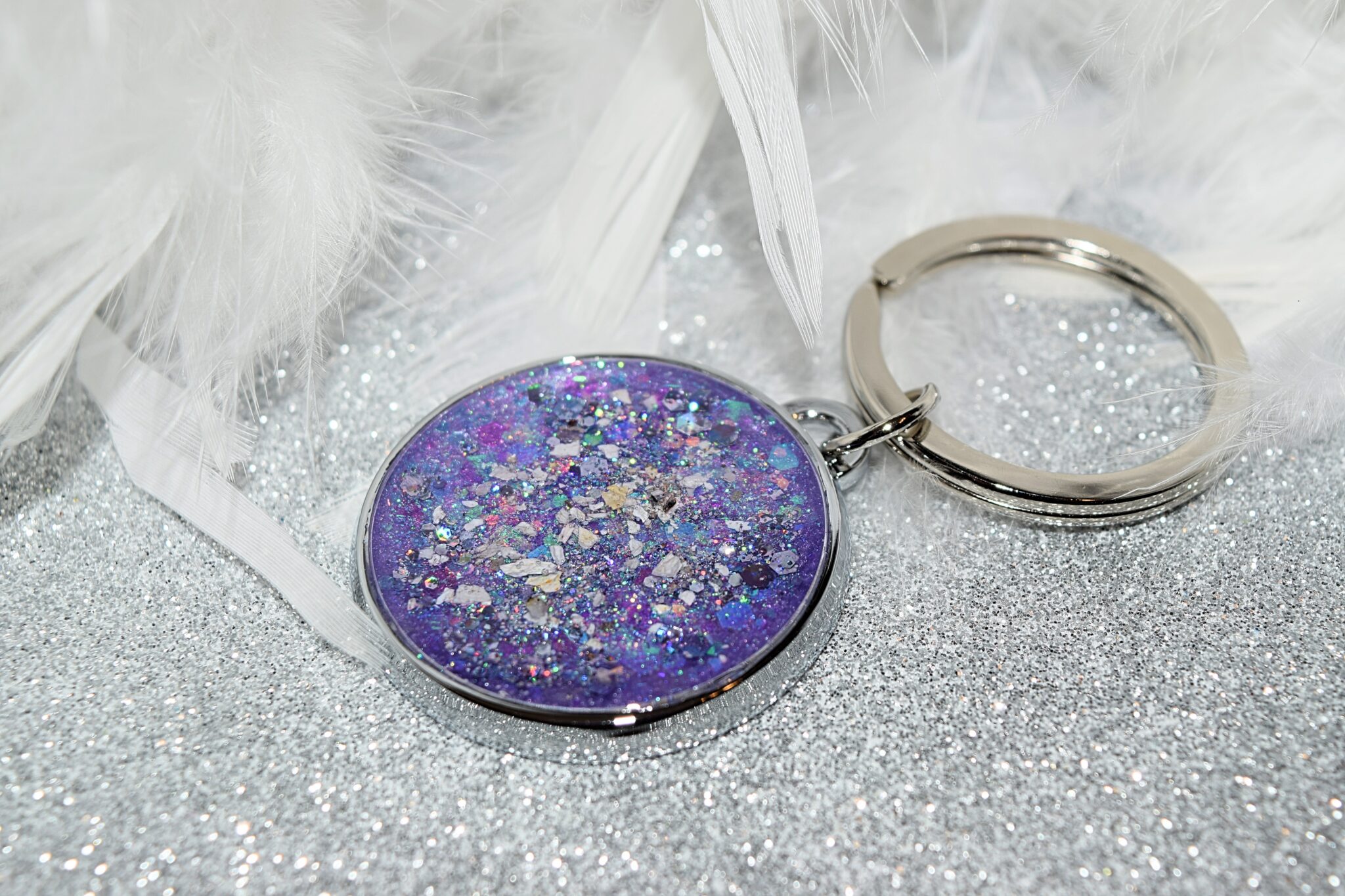 Cremation Ashes & Memorial Keyring Amulet of Ashes