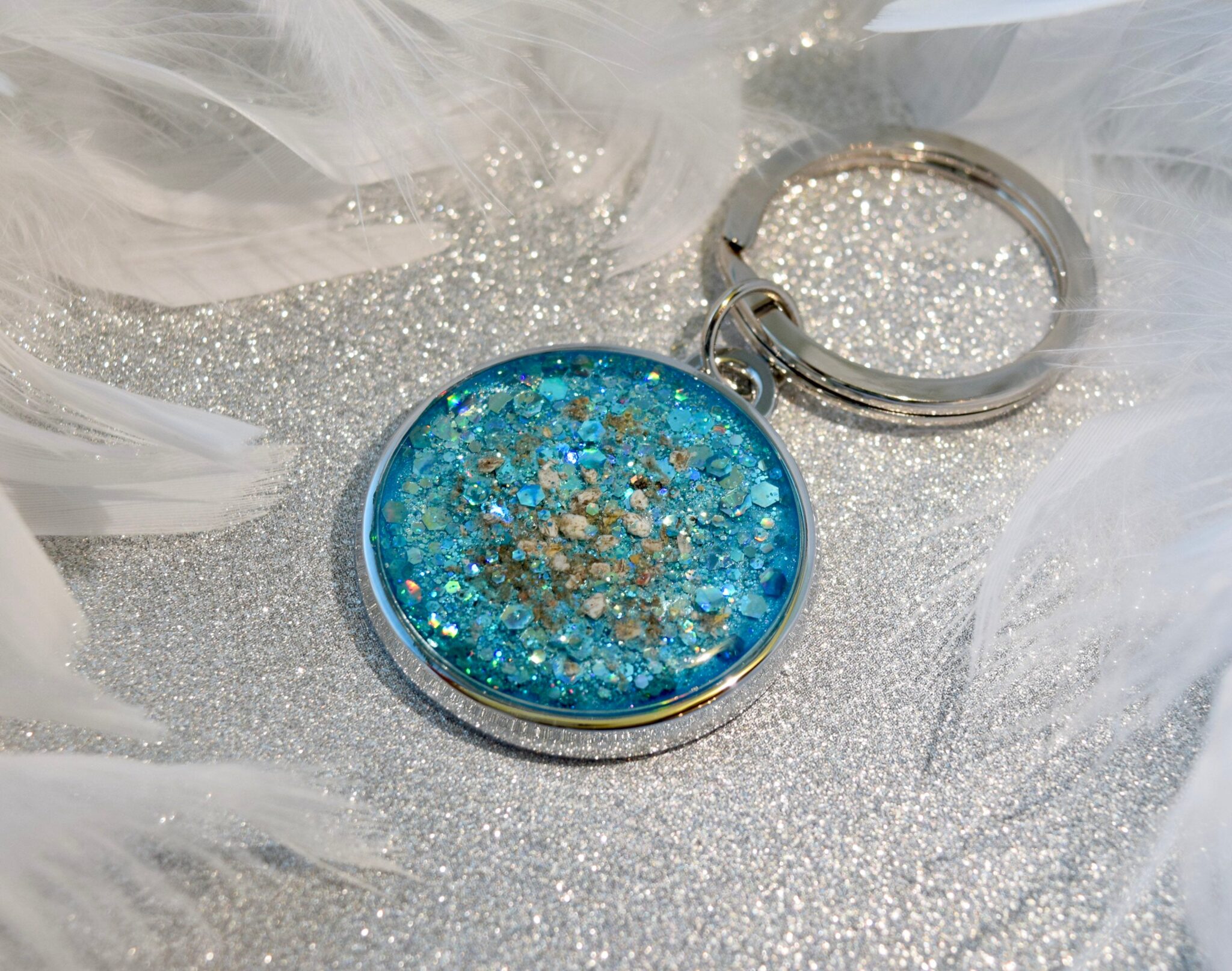 Cremation Ashes & Memorial Keyring Amulet of Ashes