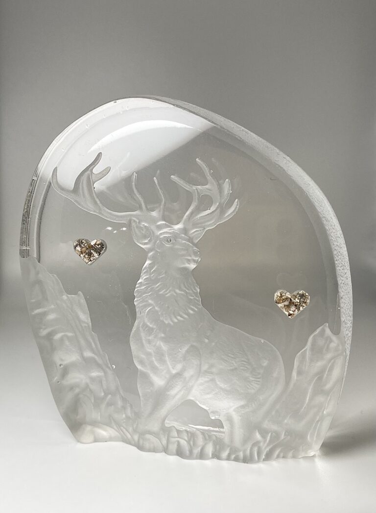 Cremation Ashes Stag Ornament Amulet of Ashes