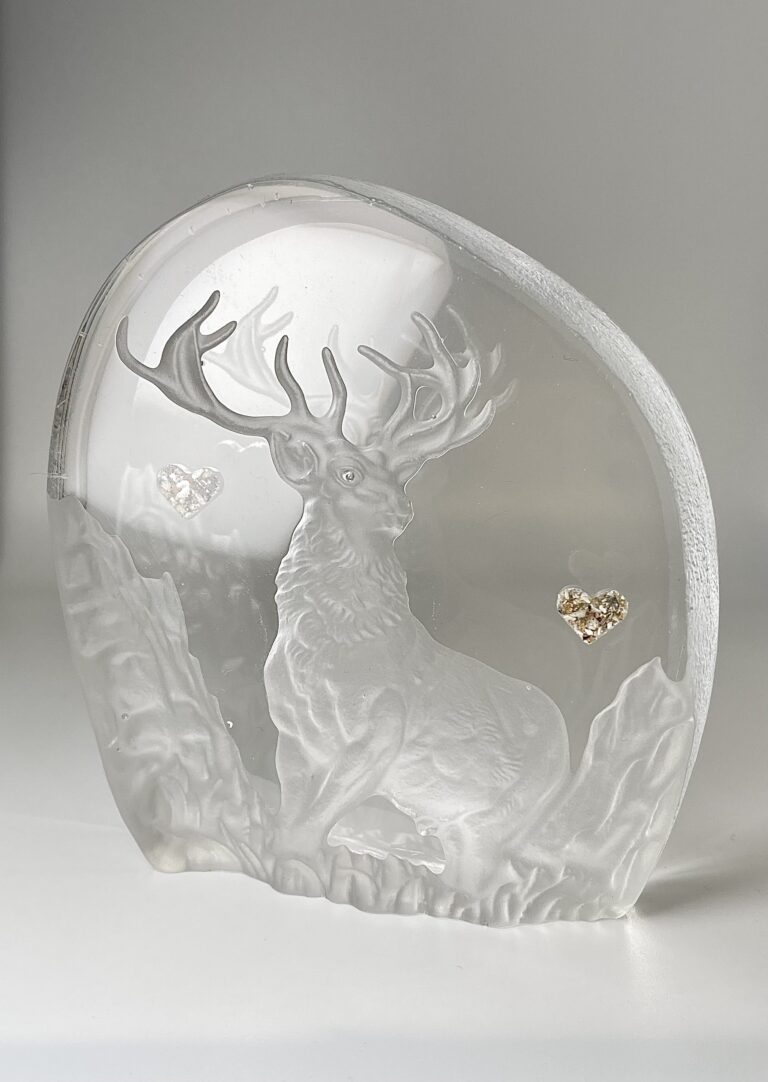 Cremation Ashes Stag Ornament Amulet of Ashes