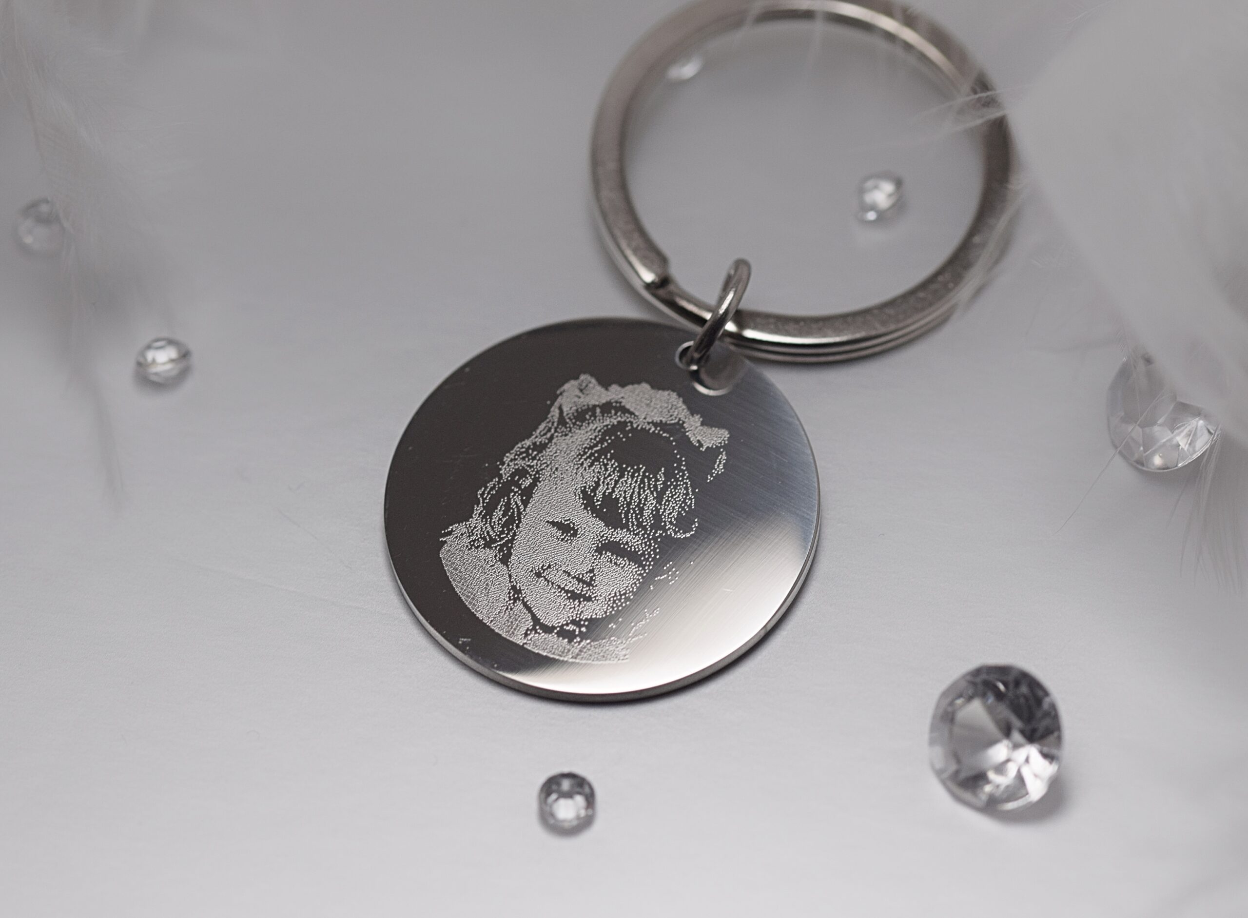 Photo Engraved Keyring Amulet of Ashes