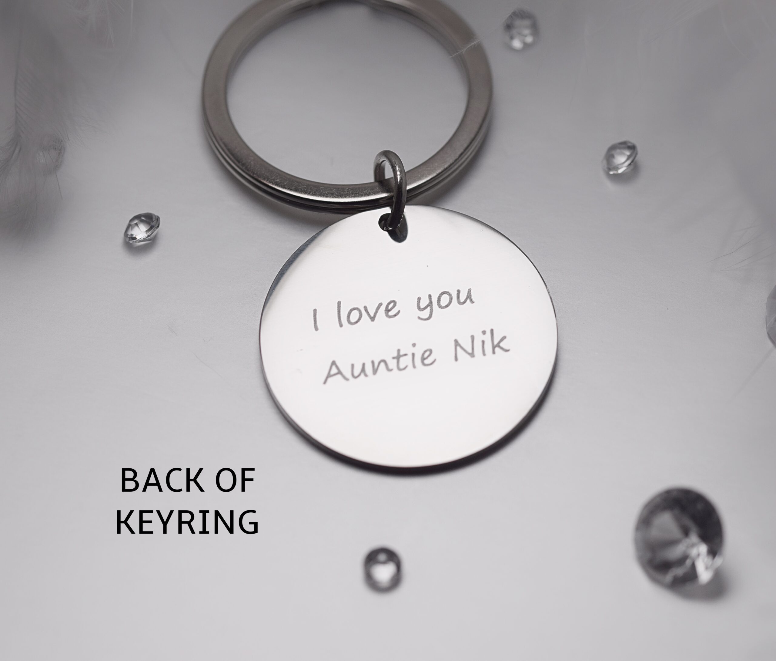 Photo Engraved Keyring Amulet of Ashes